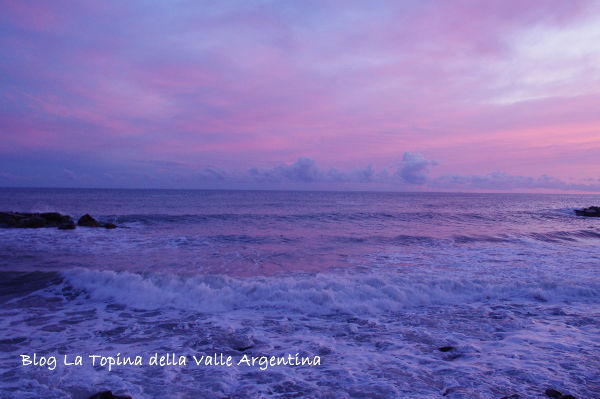 onde tramonto